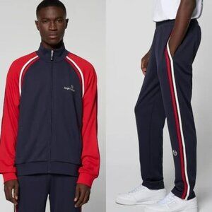 NWT Sergio Tacchini | Ghibli Track Pants & Jacket in Adrenaline Rush/White